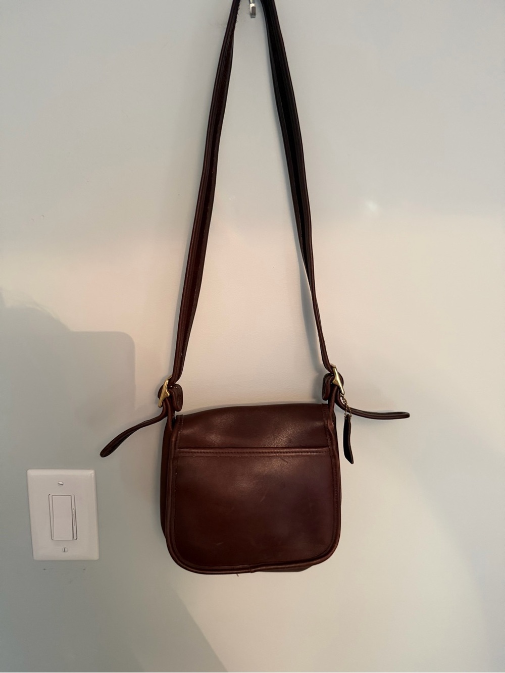 Coach Classic Brown Leather Vintage  Crossbody Legacy Trail Bag - Picture 8 of 12